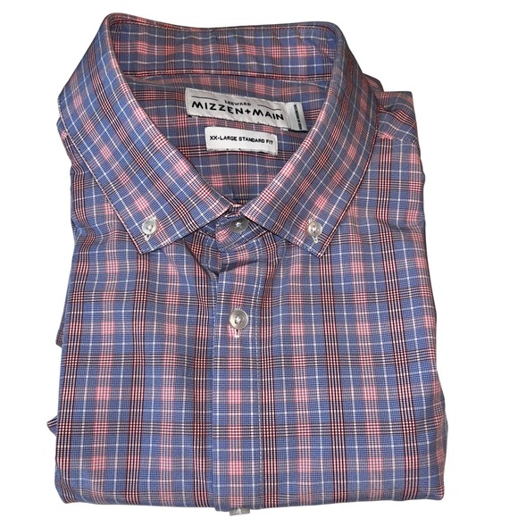 Leeward Mizzen + Main Men's Long Sleeve Stretch Dress Shirt XX Large Pastel Blue - Picture 1 of 5